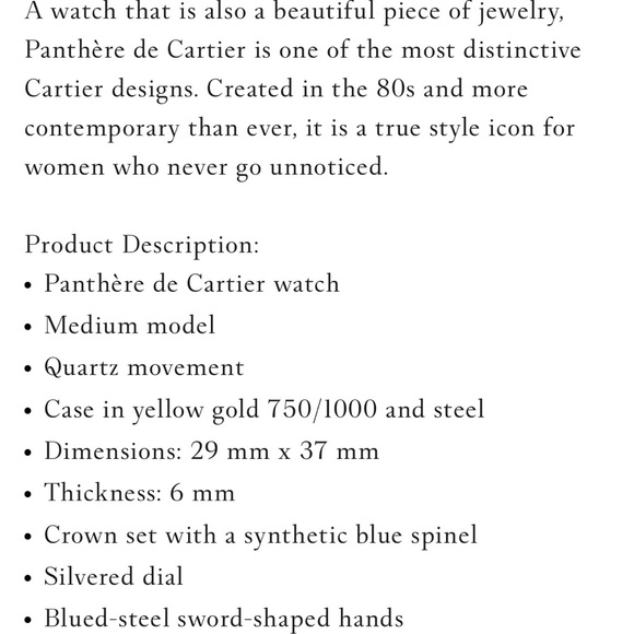 Cartier Watch (Panthere De Cartier Watch)- Medium model. - Picture 14 of 16